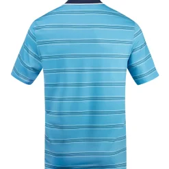 Discount Men's Multi-Stripe Breathable Golf Polo Shirt Men's Polo Shirts