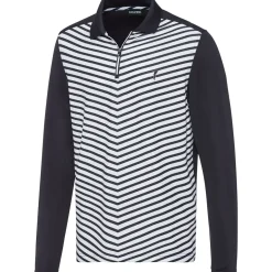 Best Men's Striped Long Sleeve Golf Polo Shirt Men's Polo Shirts