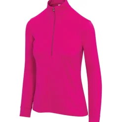 Sale Ladies Clubhouse Half Zip Mock Golf Mid Layer Ladies Midlayers|Men's Midlayers