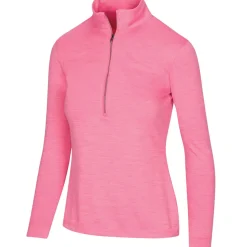 Best Ladies Half Zip Mock Golf Midlayer Ladies Midlayers|Men's Midlayers