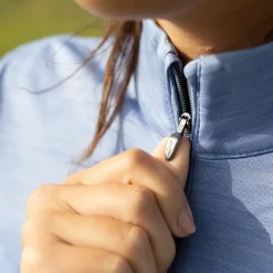 Ladies Half Zip Mock Golf Midlayer Ladies Midlayers|Men's Midlayers