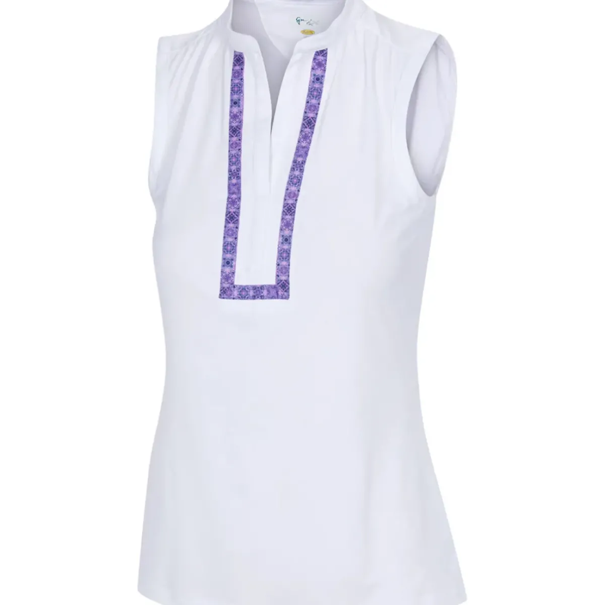 Outlet Ladies Mira Sleeveless Golf Polo Shirt Ladies Polo Shirts