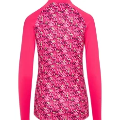Clearance Ladies Tile Print Quarter Zip Golf Mid Layer Ladies Midlayers|Men's Midlayers