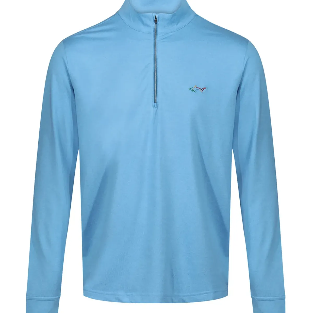 Hot Men's Heathered Half Zip Mock Golf Midlayer Men's Sweaters|Men's Midlayers