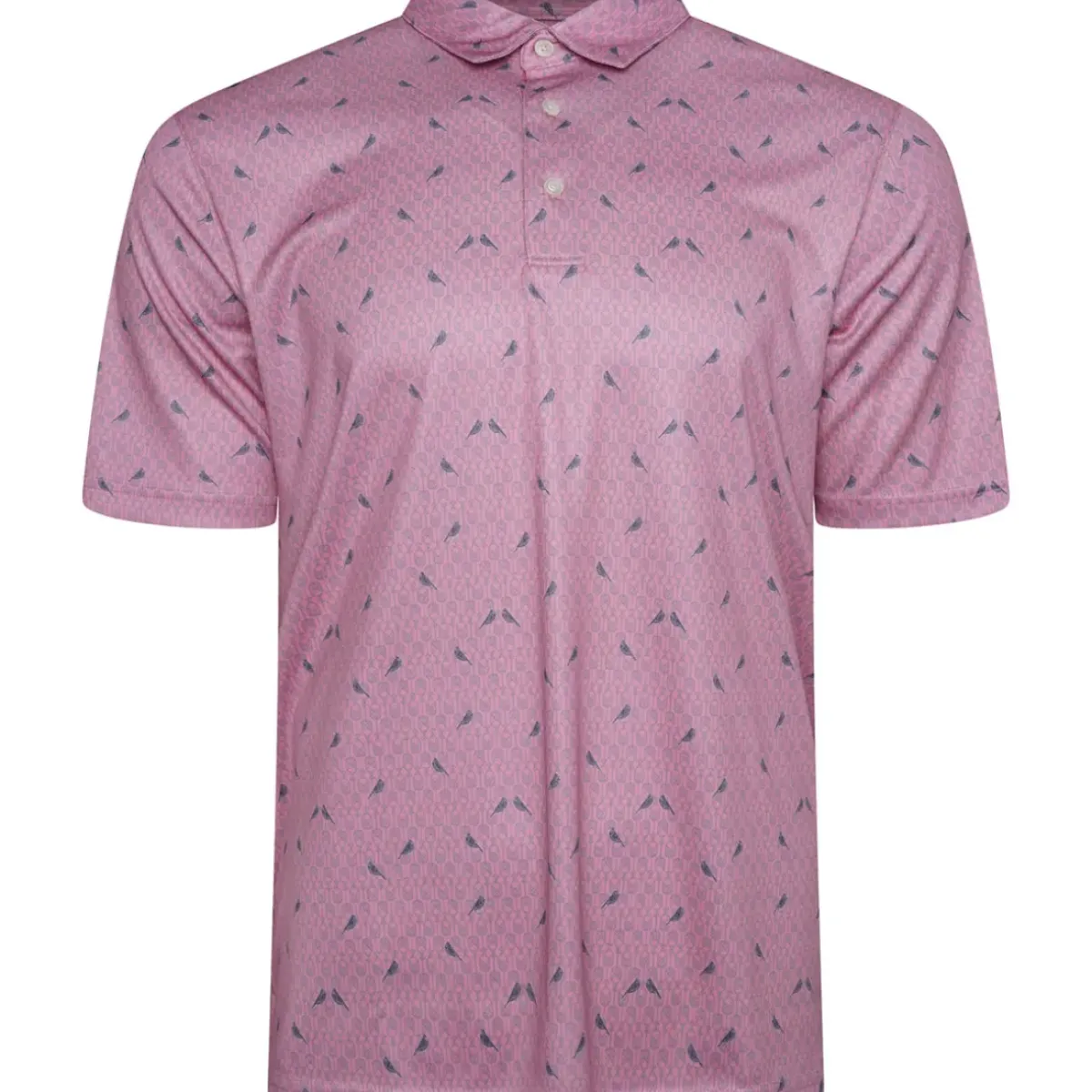 Clearance Men's Love Birds Print Golf Polo Shirt Men's Polo Shirts