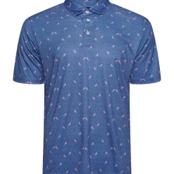 Clearance Men's Love Birds Print Golf Polo Shirt Men's Polo Shirts