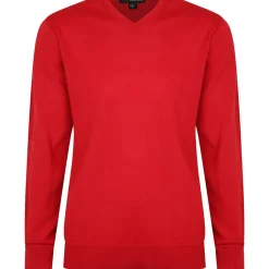 Outlet Men's Merino V Neck Golf Sweater Men's Sweaters|Men's Midlayers