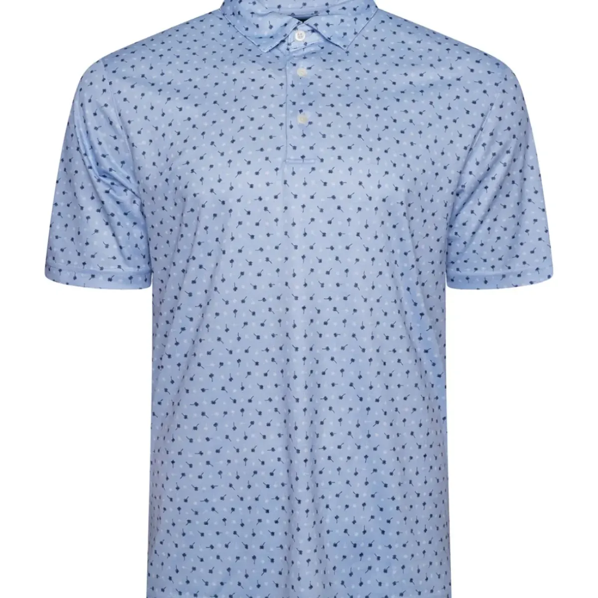 Best Men's Mini Palm Print Golf Polo Shirt Men's Polo Shirts|Season Ready Collection