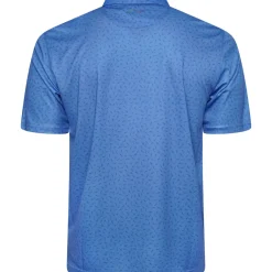 Clearance Men's Mini Shark Print Golf Polo Shirt Men's Polo Shirts|Season Ready Collection