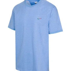 Clearance Men's Soft Cotton Stripe Golf T-Shirt Men's Polo Shirts