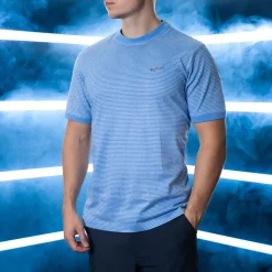 Clearance Men's Soft Cotton Stripe Golf T-Shirt Men's Polo Shirts