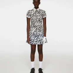 Online J.Lindeberg Ladies Tour Tech Print Golf Polo Shirt Ladies Polo Shirts