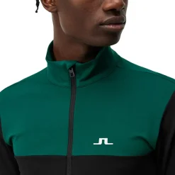 J.Lindeberg Men's Banks Full Zip Golf Midlayer Men's Sweaters|Men's Midlayers