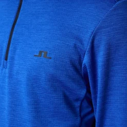 Clearance J.Lindeberg Men's Destry Melange Quarter Zip Golf Mid Layer Men's Sweaters|Men's Midlayers