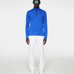 Clearance J.Lindeberg Men's Destry Melange Quarter Zip Golf Mid Layer Men's Sweaters|Men's Midlayers