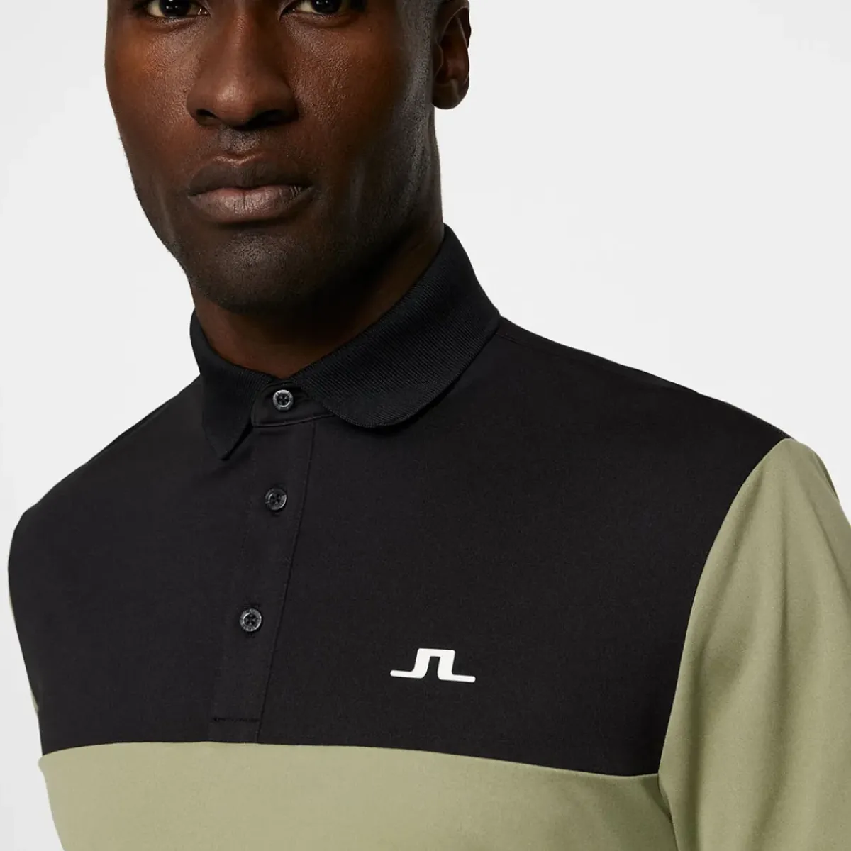 New J.Lindeberg Men's Keenan Colorblock Golf Polo Shirt Men's Polo Shirts