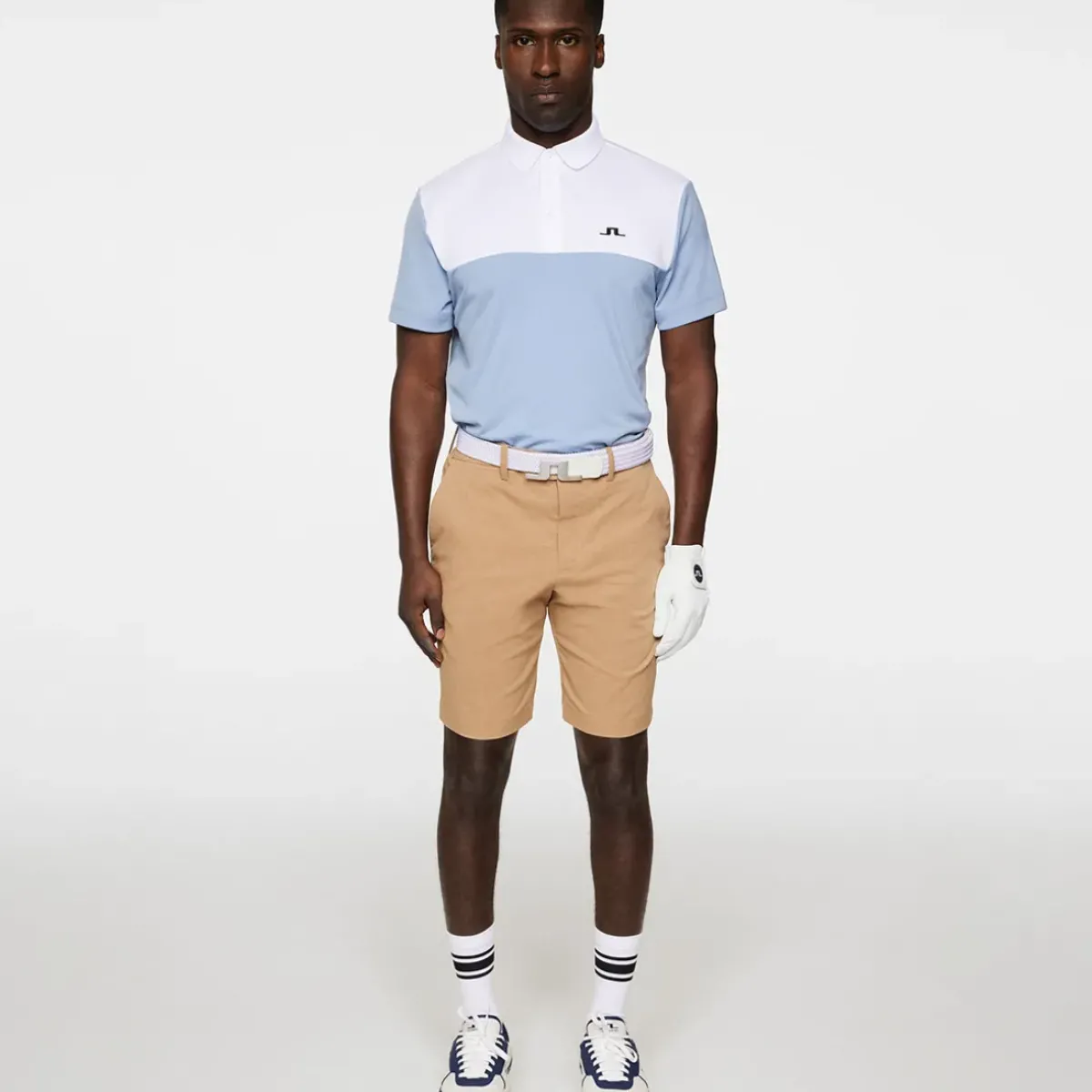 New J.Lindeberg Men's Keenan Colorblock Golf Polo Shirt Men's Polo Shirts