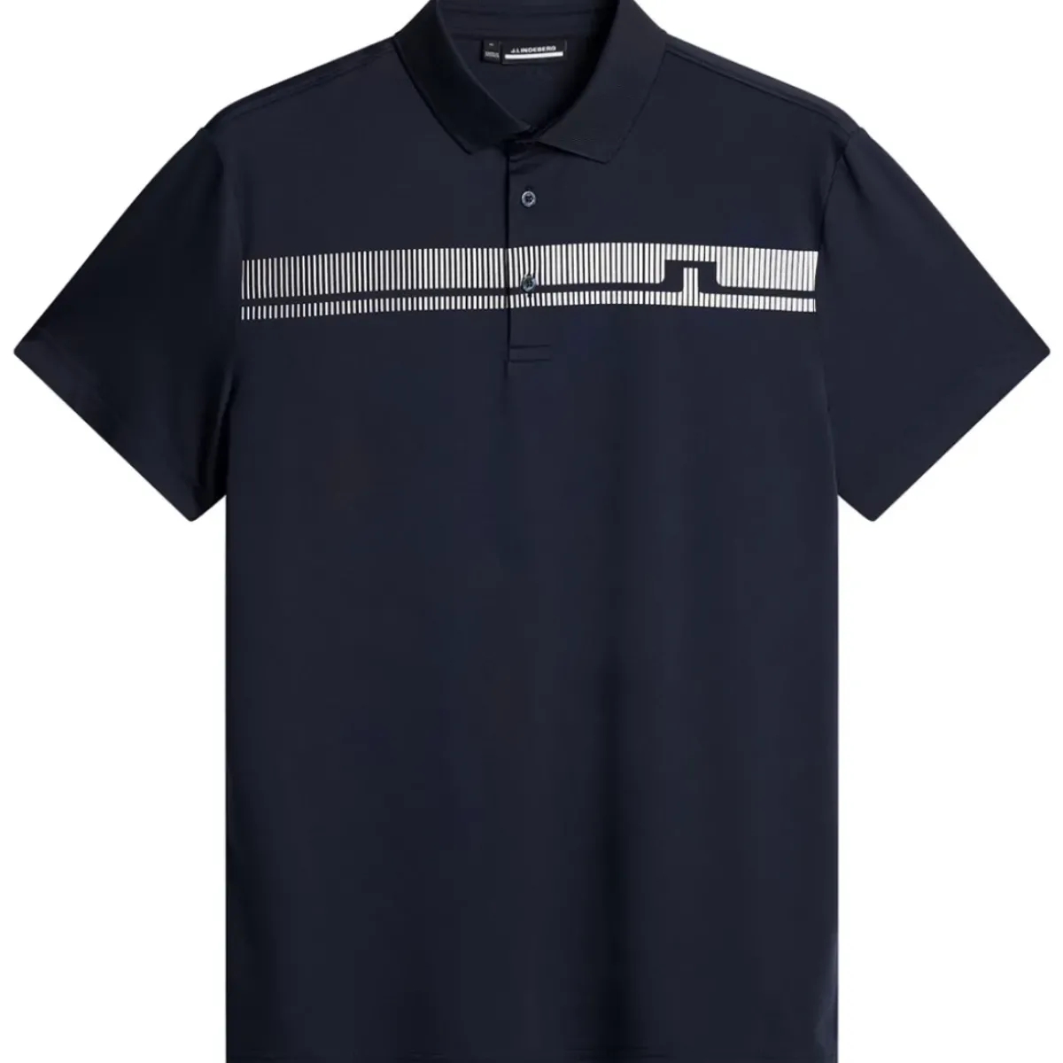 J.Lindeberg Men's Klas Chest Stripe Golf Polo Shirt Men's Polo Shirts