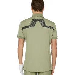 Online J.Lindeberg Men's KV Rear Logo Print Golf Polo Shirt Men's Polo Shirts