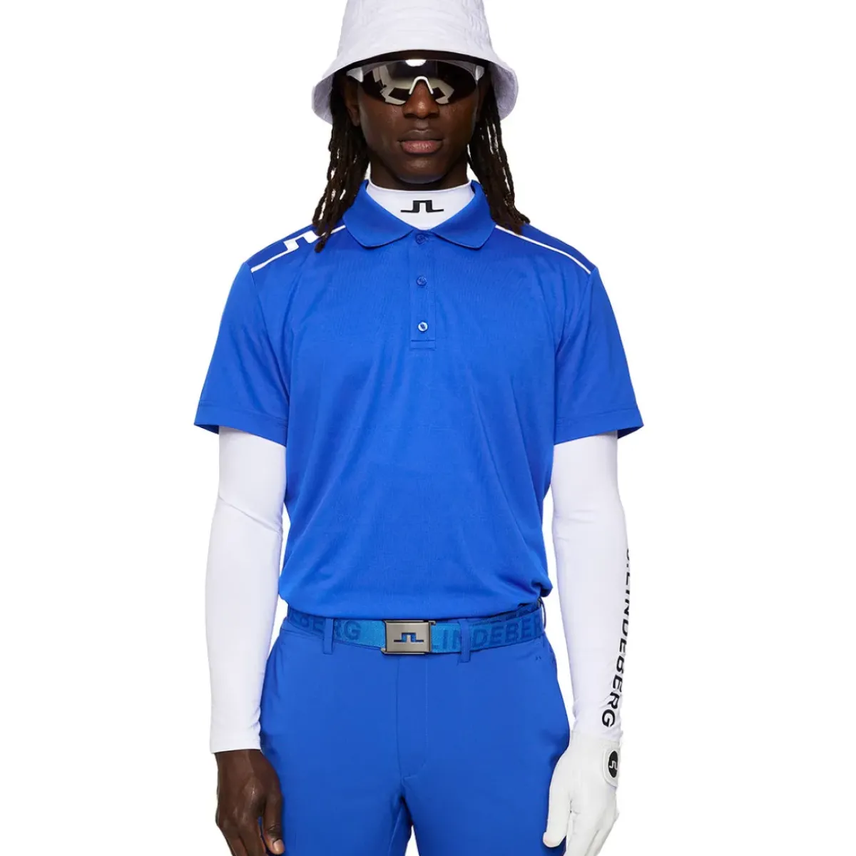 Outlet J.Lindeberg Men's Lionel Shoulder Golf Polo Shirt Men's Polo Shirts