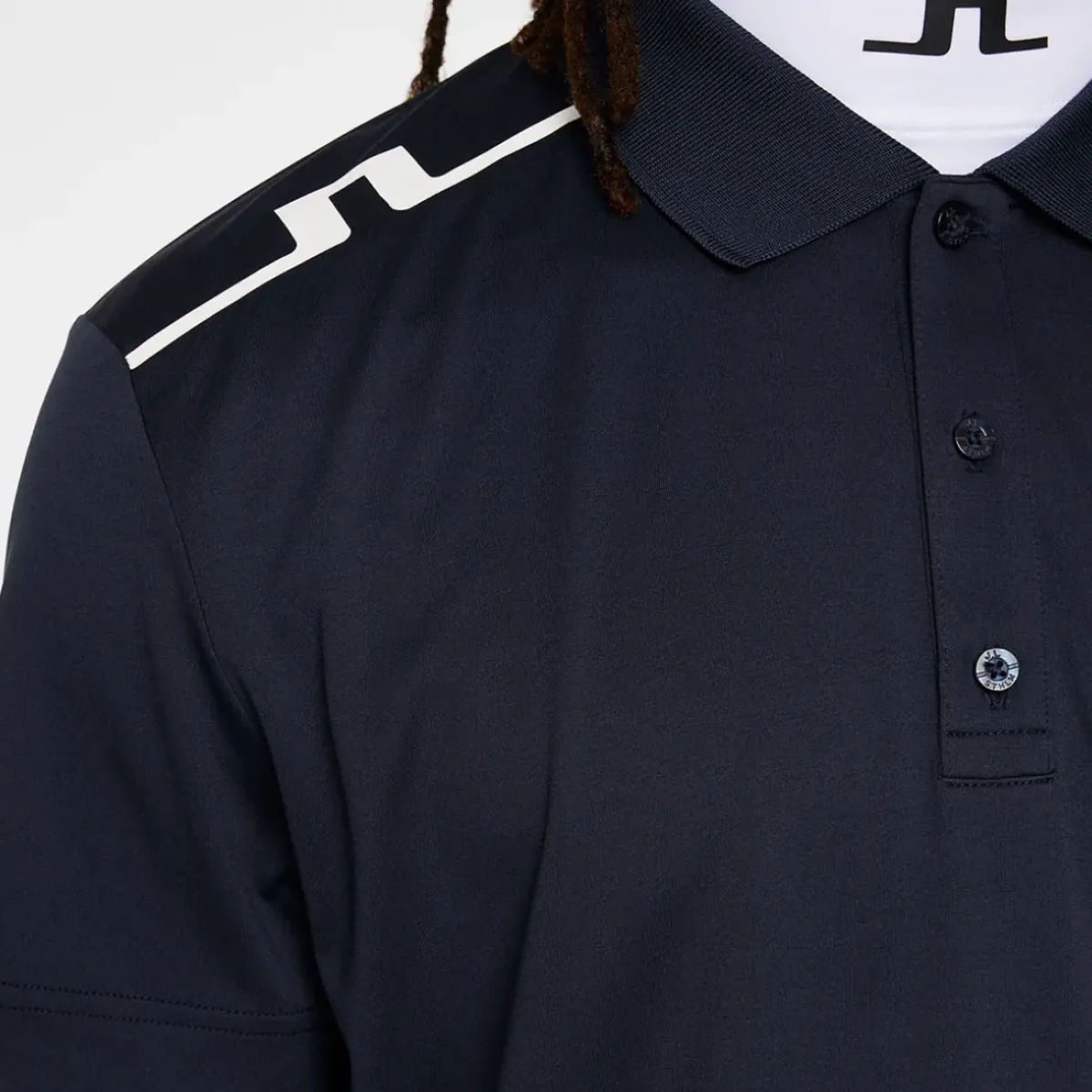 Outlet J.Lindeberg Men's Lionel Shoulder Golf Polo Shirt Men's Polo Shirts