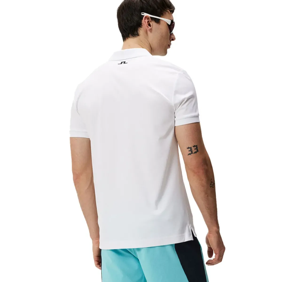 Discount J.Lindeberg Men's Lionel Shoulder Golf Polo Shirt Men's Polo Shirts