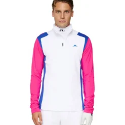 Outlet J.Lindeberg Men's Lukas Quarter Zip Golf Mid Layer Men's Sweaters|Men's Midlayers