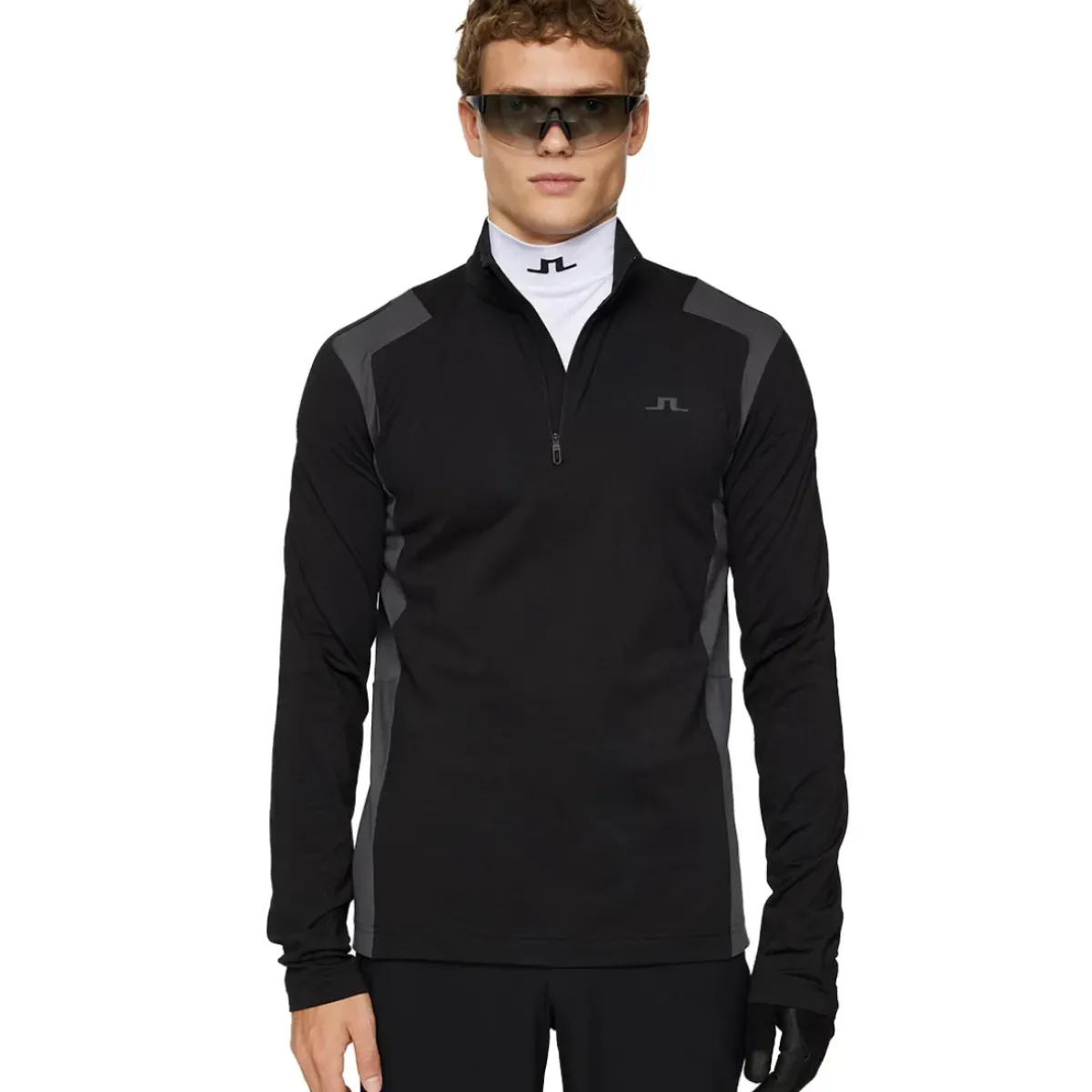 Outlet J.Lindeberg Men's Lukas Quarter Zip Golf Mid Layer Men's Sweaters|Men's Midlayers