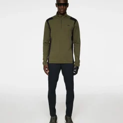 Clearance J.Lindeberg Men's Lukas Quarter Zip Golf Mid Layer Men's Sweaters|Men's Midlayers