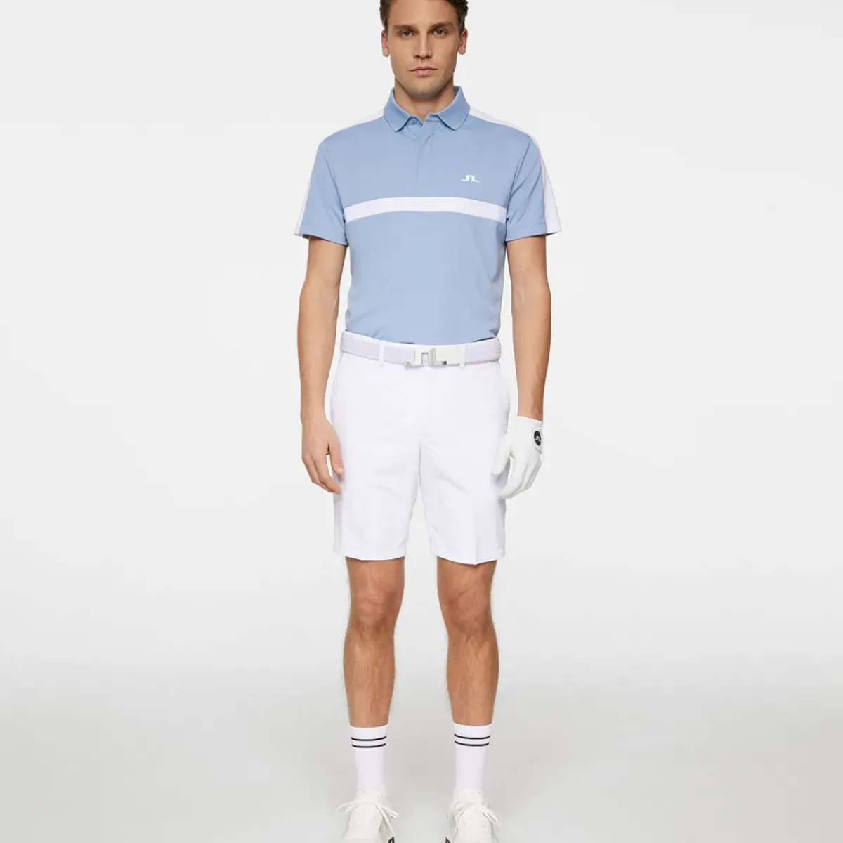 Outlet J.Lindeberg Men's Sebastian Chest Stripe Golf Polo Shirt Men's Polo Shirts