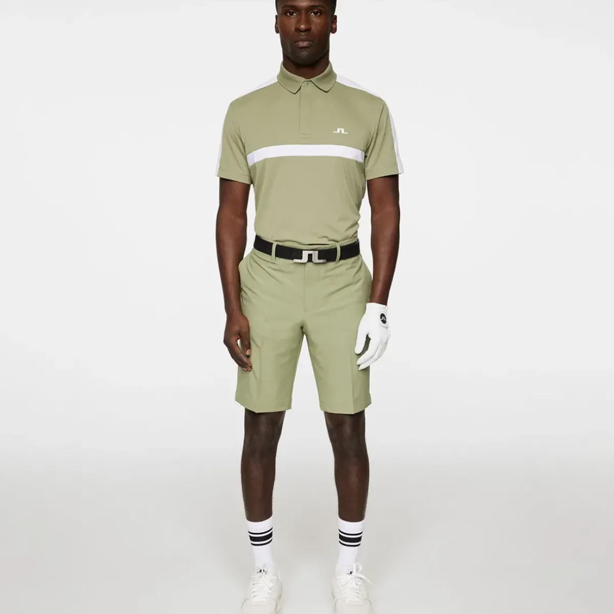 Outlet J.Lindeberg Men's Sebastian Chest Stripe Golf Polo Shirt Men's Polo Shirts