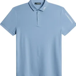 Clearance J.Lindeberg Men's Tour Tech Arm Logo Golf Polo Shirt Men's Polo Shirts