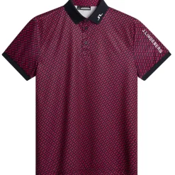 Discount J.Lindeberg Men's Tour Tech Arm Print Golf Polo Shirt Men's Polo Shirts