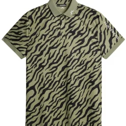 Discount J.Lindeberg Men's Tour Tech Arm Print Golf Polo Shirt Men's Polo Shirts