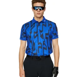 Online J.Lindeberg Men's Tour Tech Print Golf Polo Shirt Men's Polo Shirts