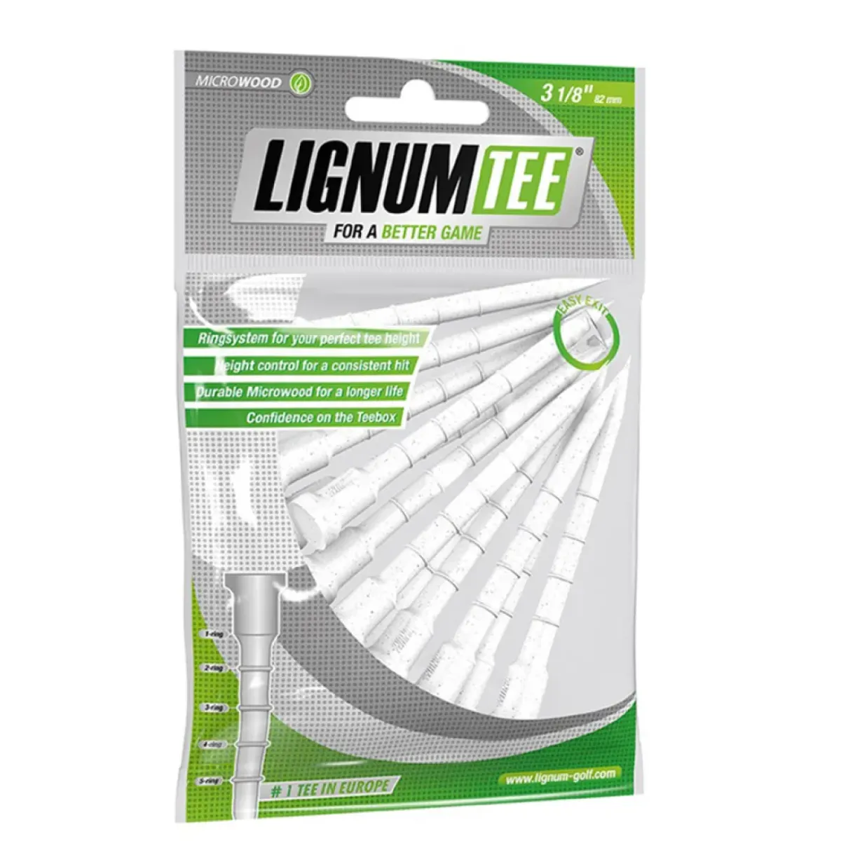 Outlet Composite 82mm Wooden Golf Tees - 12 Pack Golf Tees