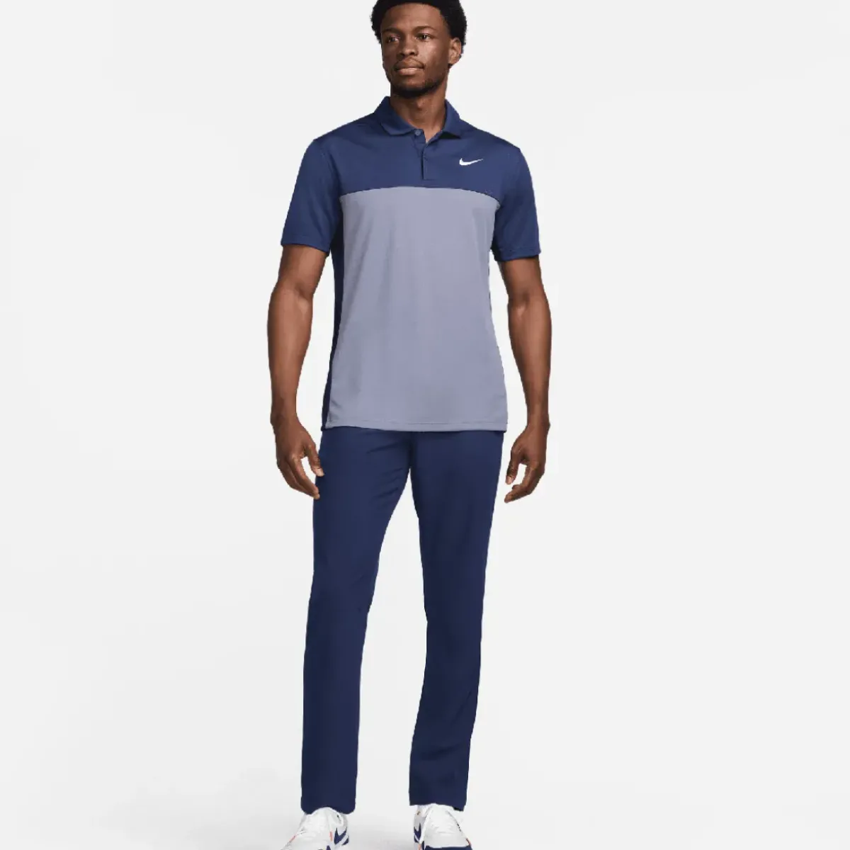 Discount Nike Men's Dri-FIT Victory+ Block Golf Polo Shirt Men's Polo Shirts