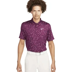 Hot Nike Men's Micro Floral Tour Golf Polo Shirt Men's Polo Shirts