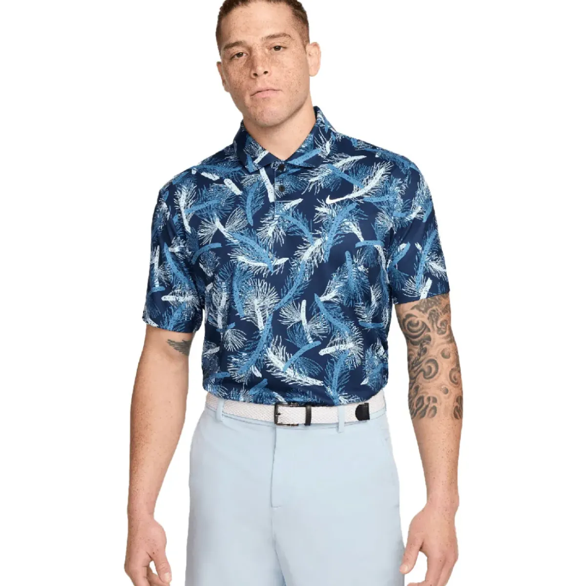 Online Nike Men's Tour Pine Print Golf Polo Shirt Men's Polo Shirts