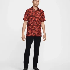 Hot Nike Men's Tour Pine Print Golf Polo Shirt Men's Polo Shirts