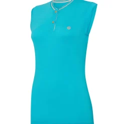 Best OCEANTEE Ladies Oceanic Sleeveless Breathable Golf Polo Shirt Ladies Polo Shirts