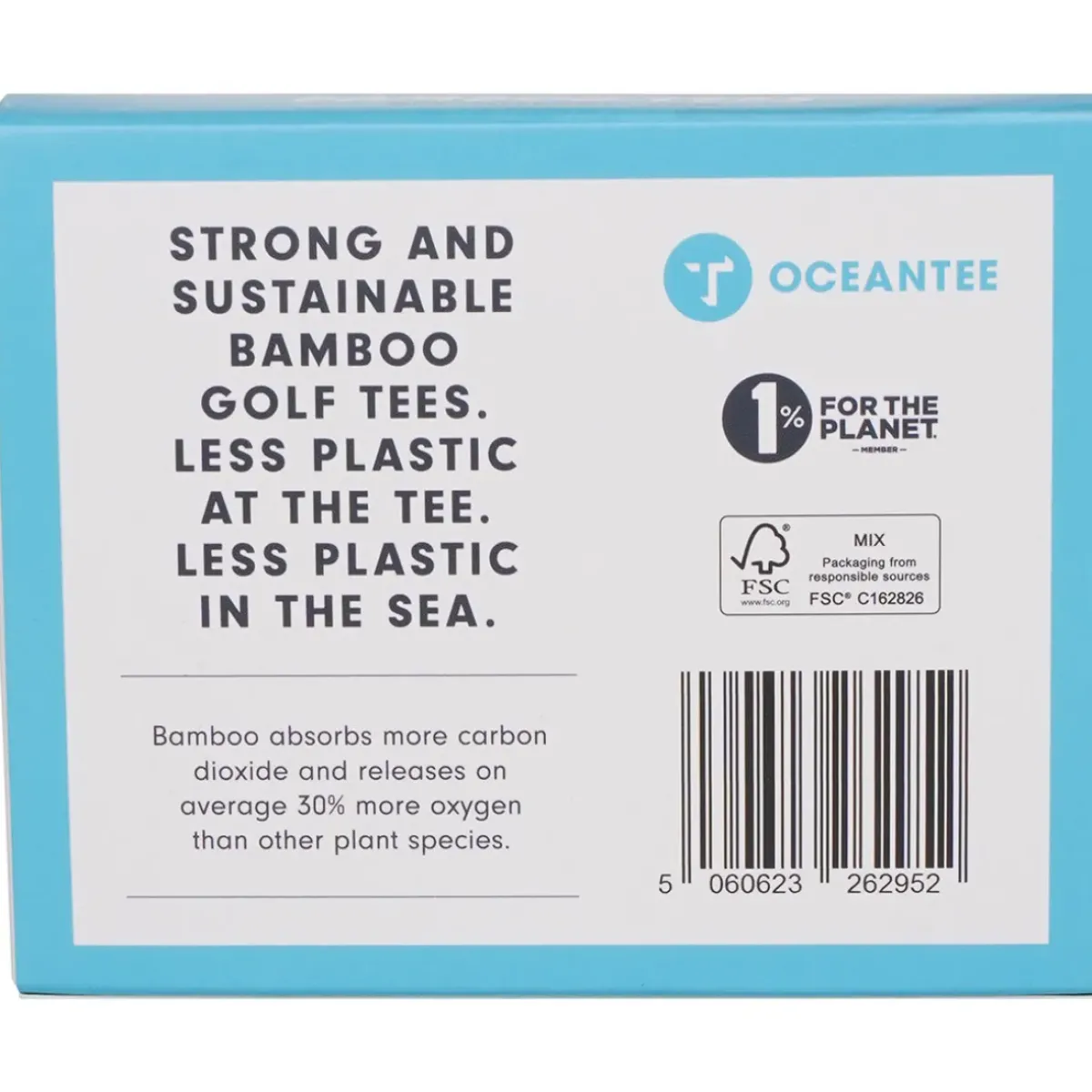 New OCEANTEE 69mm Bamboo Castle Golf Tees - 15 Pack Golf Tees