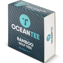 New OCEANTEE 70mm Bamboo Golf Tees - 40 Pack Golf Tees