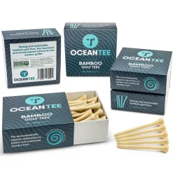 New OCEANTEE 70mm Bamboo Golf Tees - 40 Pack Golf Tees