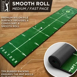 Discount 8FT Deluxe Golf Putting Mat Golf Mats & Nets