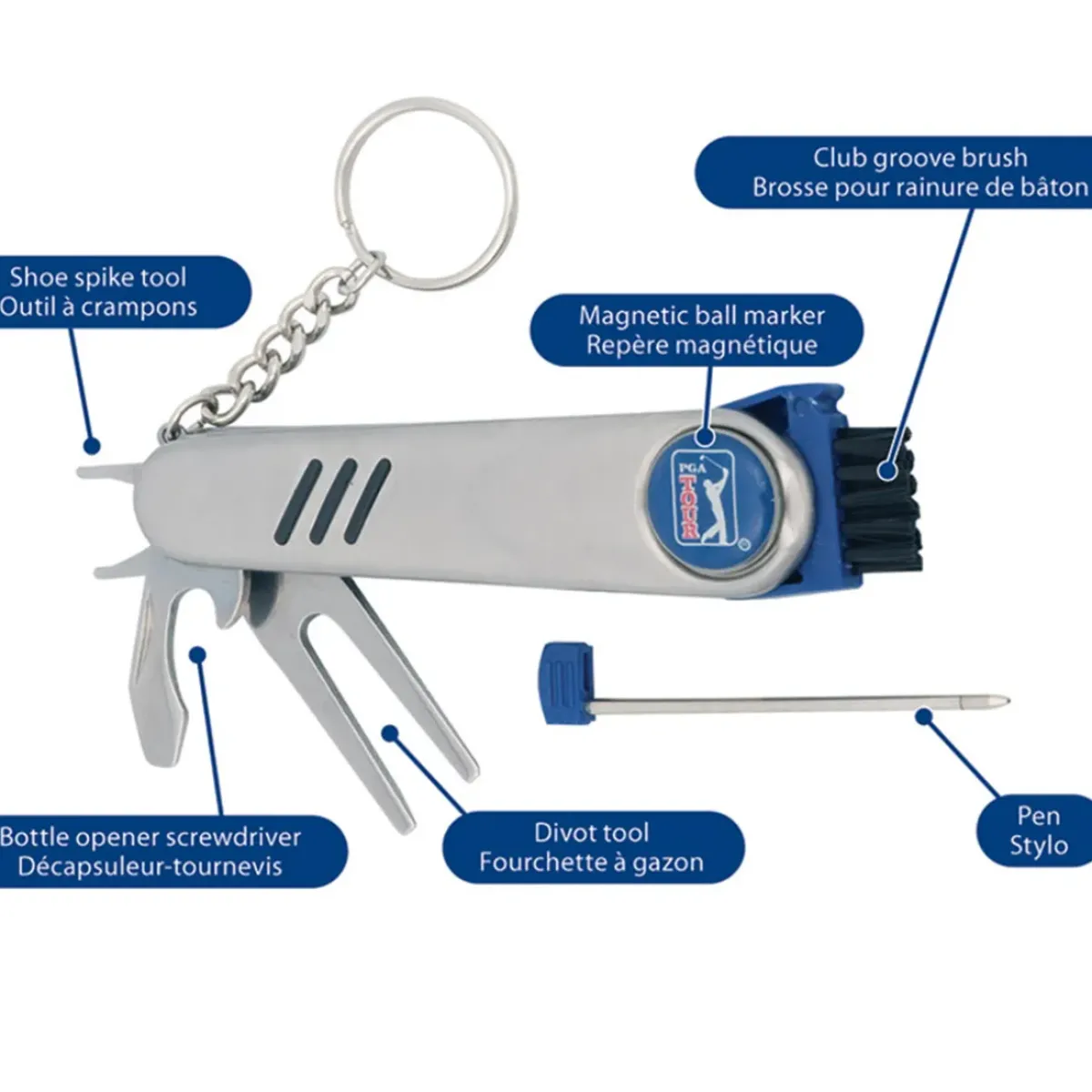 Pro Golf Multi Tool Pitchmark Repairers