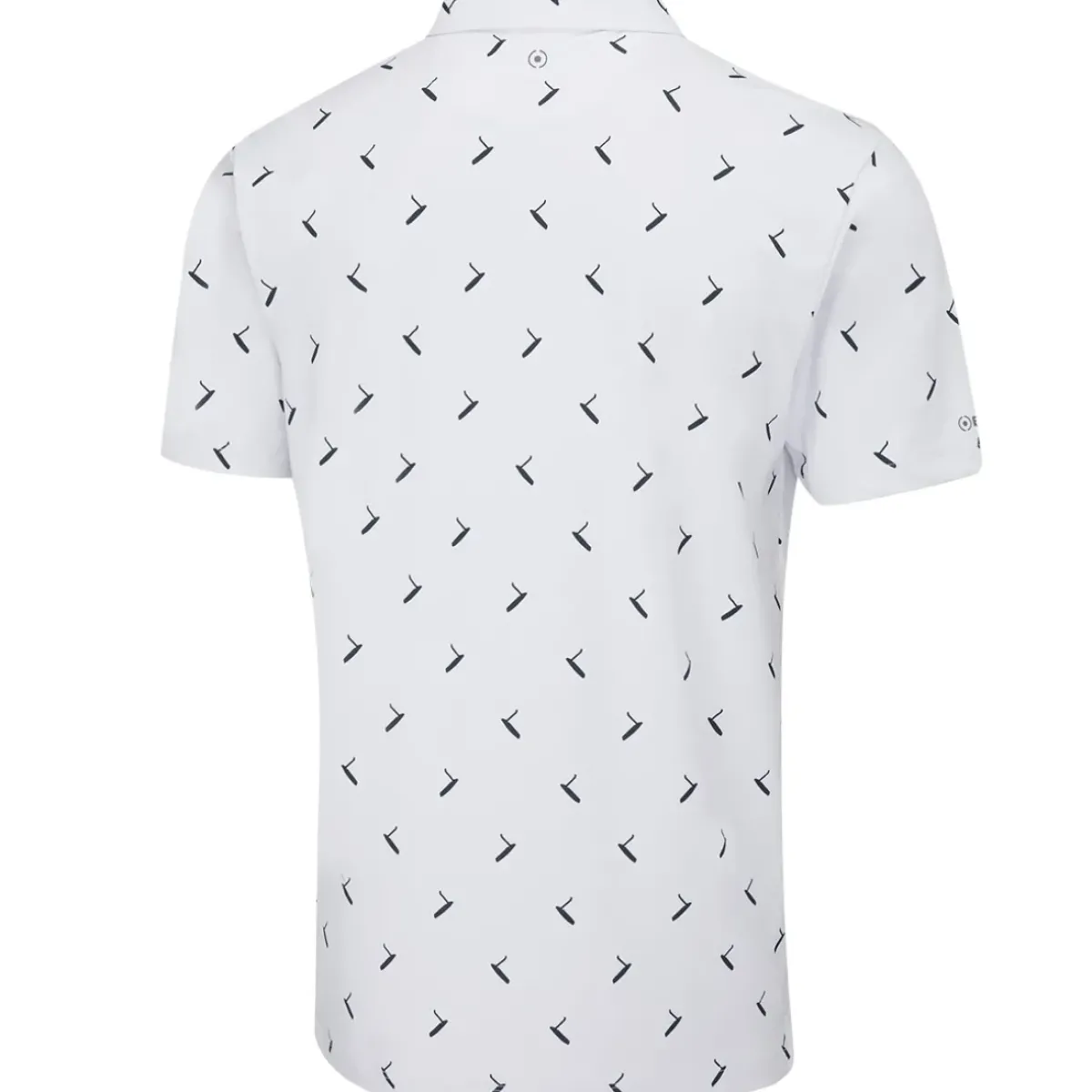 Clearance Men's Gold Putter Print Golf Polo Shirt Men's Polo Shirts