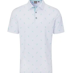 Outlet Men's Gold Putter Print Golf Polo Shirt Men's Polo Shirts