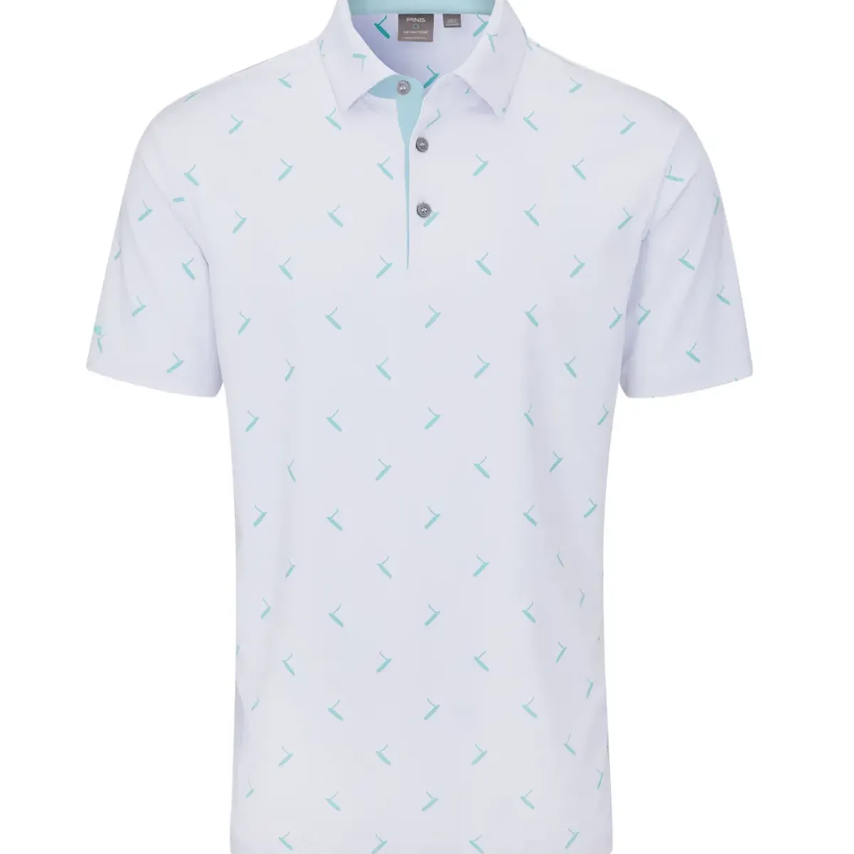 Outlet Men's Gold Putter Print Golf Polo Shirt Men's Polo Shirts