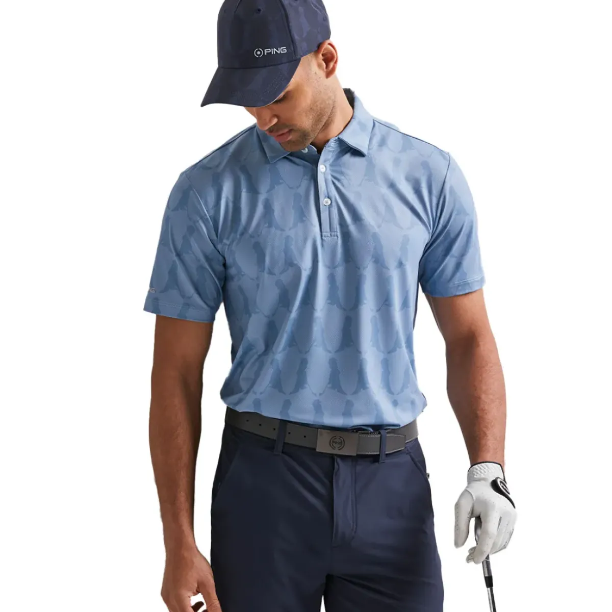 Online Men's Mr Printed Golf Polo Shirt Men's Polo Shirts